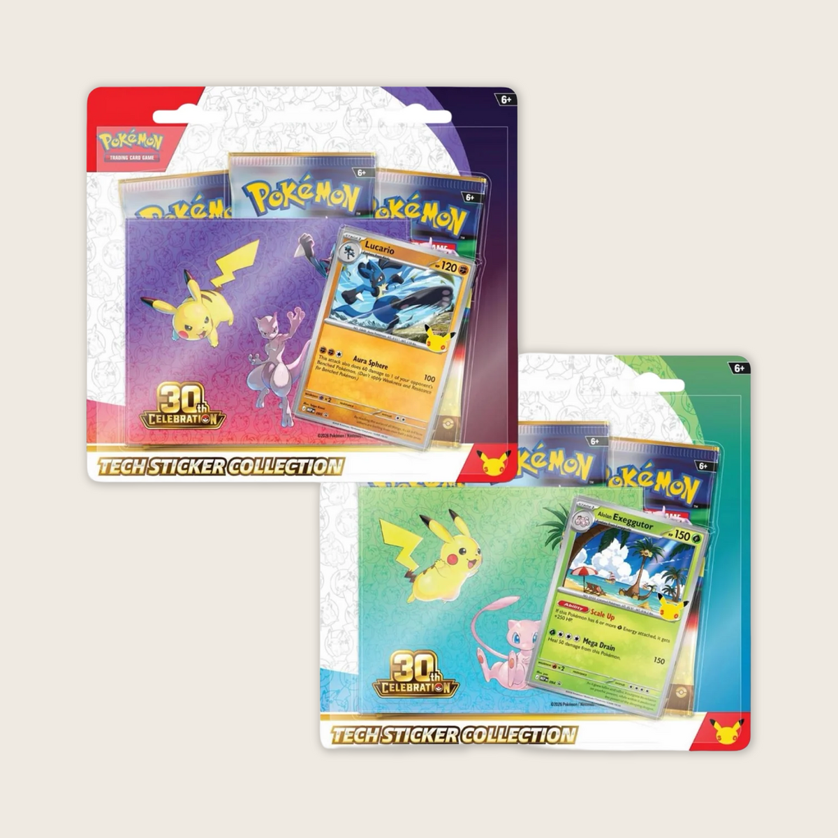 Pokémon 30th Celebration Tech Sticker Collection