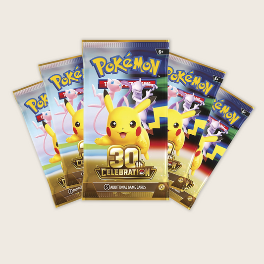 Pokémon 30th Celebration Booster Pack - 5 Pack